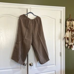 Bryn Walker tan/khaki colored large pants . Beautiful for any occasion.